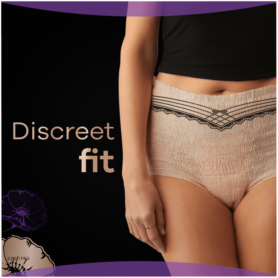 Always Discreet Boutique Max Incontinence Underwear, Large, 18 ct